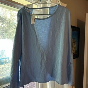 Soft sweater with open back